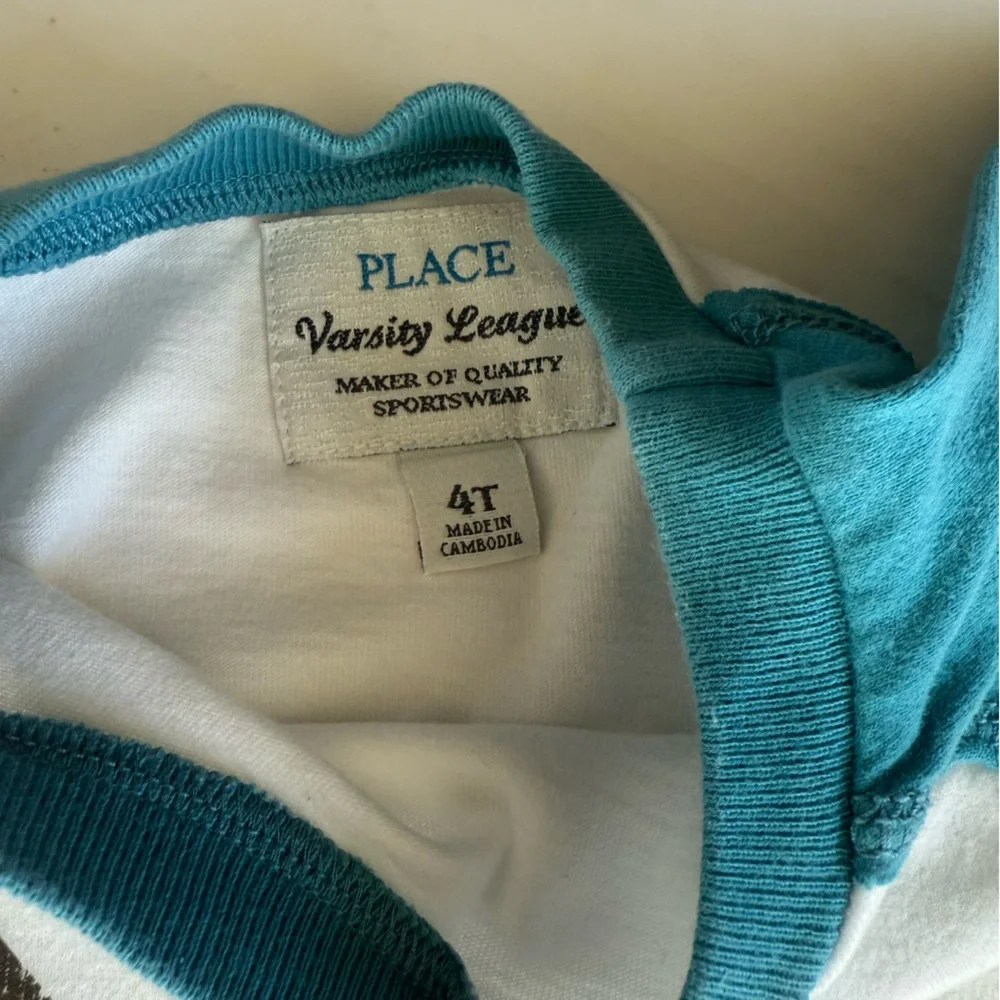 The Children's Place Boys Tee Top Varsity Team Captain Kids Shirt Size 4T